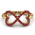Infinity Heart Ruby Ring - Blakely No. 10