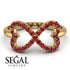 Infinity Heart Ruby Ring - Blakely No. 10