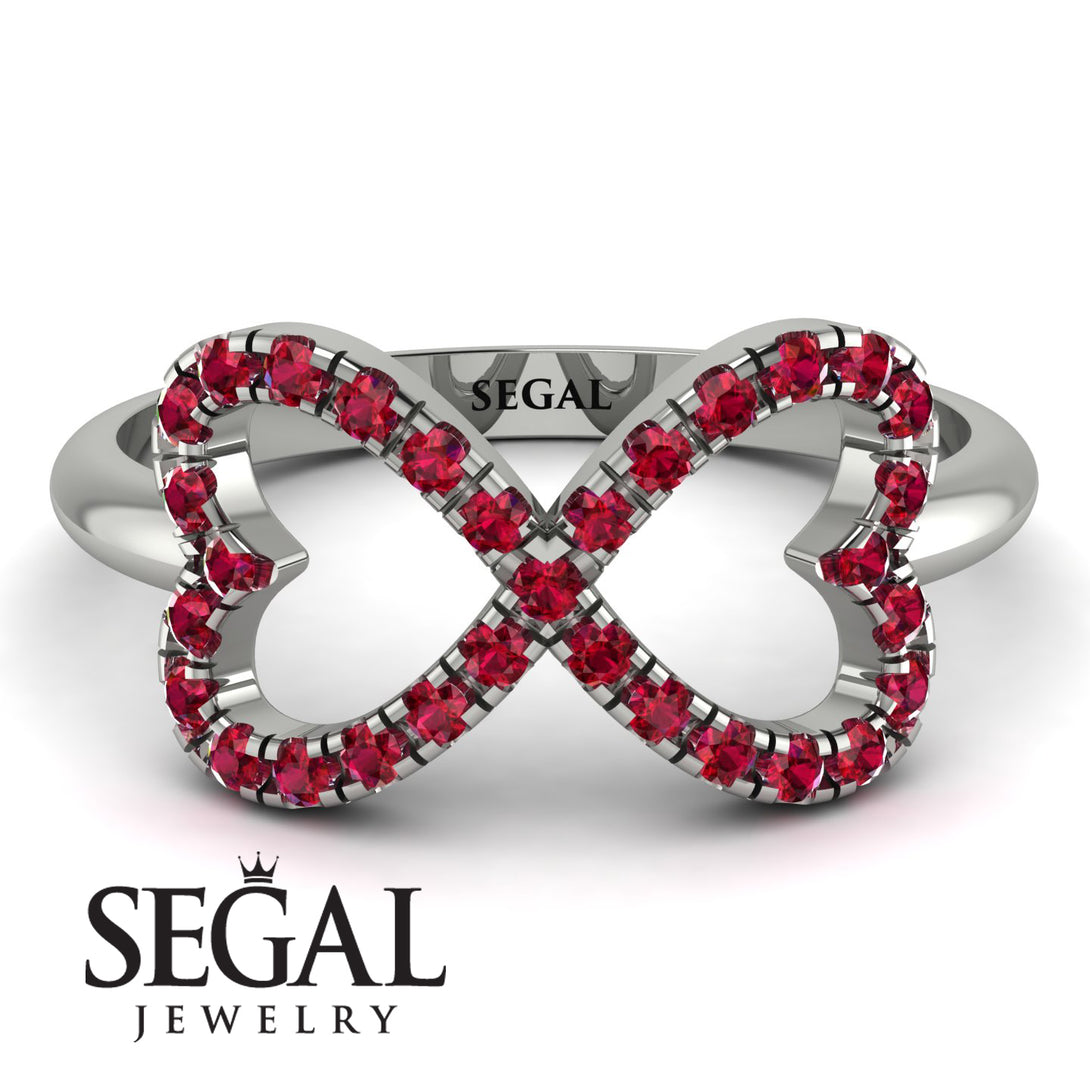 Infinity Heart Ruby Ring - Blakely No. 12