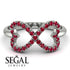 Infinity Heart Ruby Ring - Blakely No. 12