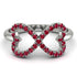 Infinity Heart Ruby Ring - Blakely No. 12