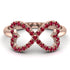 Infinity Heart Ruby Ring - Blakely No. 11