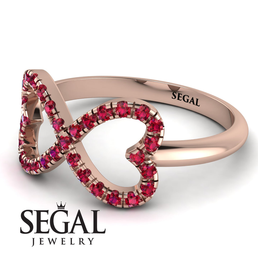 Infinity Heart Ruby Ring - Blakely No. 11