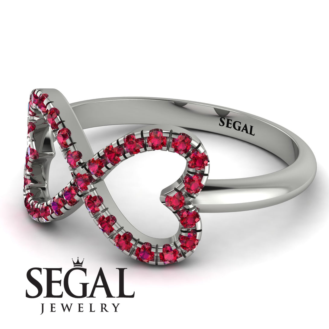 Infinity Heart Ruby Ring - Blakely No. 12