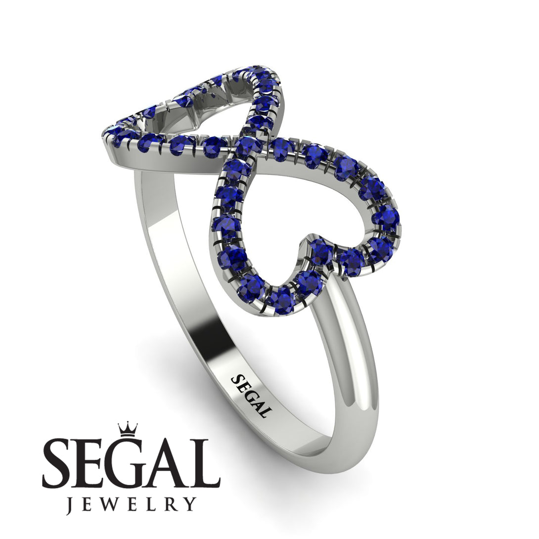Infinity Heart Sapphire Ring - Blakely No. 15
