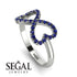Infinity Heart Sapphire Ring - Blakely No. 15