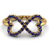 Infinity Heart Sapphire Ring - Blakely No. 13