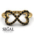 Infinity Heart Black Diamond Ring - Blakely No. 7