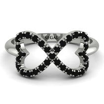 Infinity Heart Black Diamond Ring - Blakely No. 9 image 1