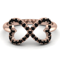 Infinity Heart Black Diamond Ring - Blakely No. 8 image 1