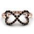 Infinity Heart Black Diamond Ring - Blakely No. 8
