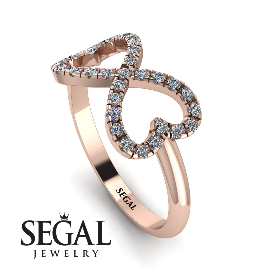 Infinity Heart Diamond Ring - Blakely No. 2