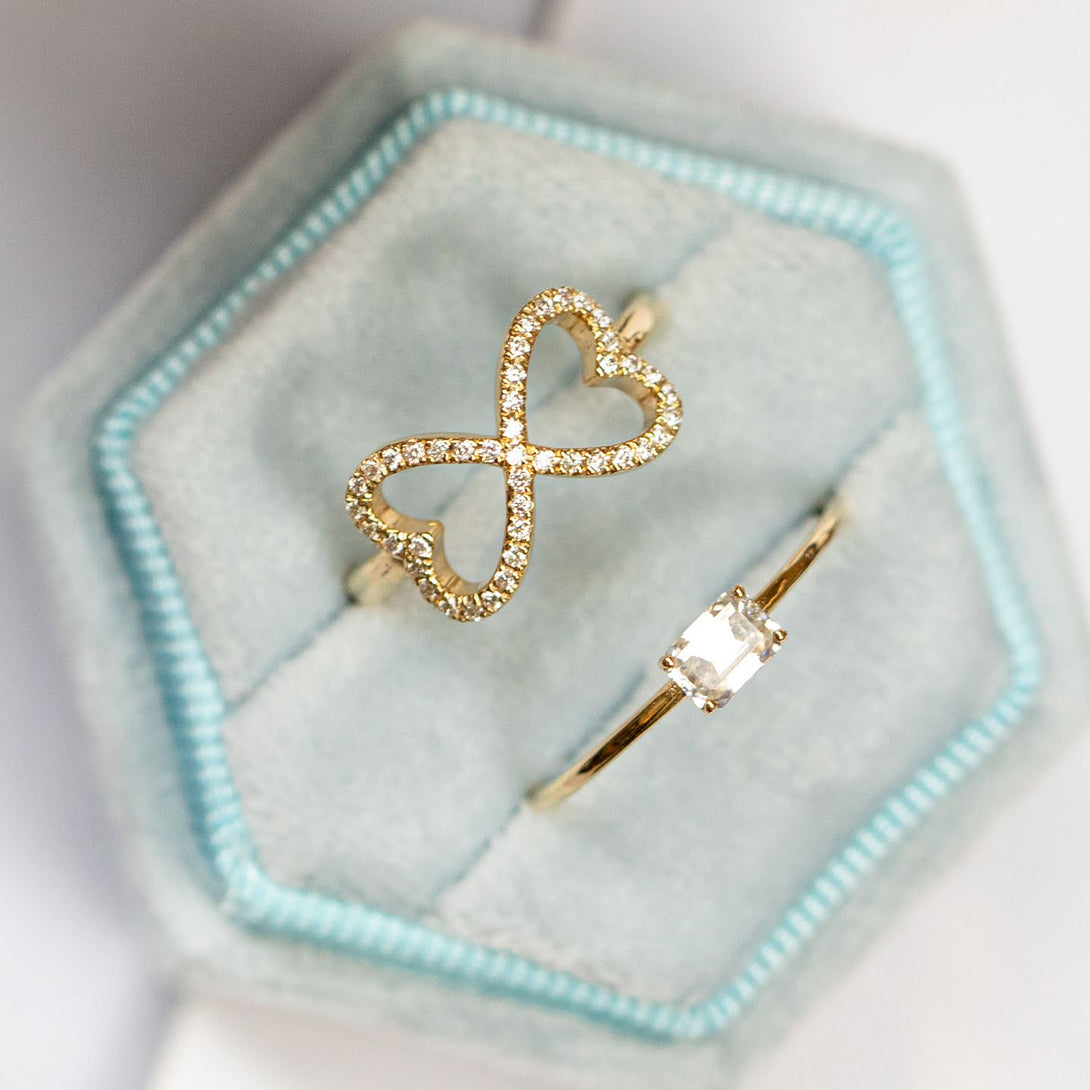 Infinity Heart Diamond Ring - Blakely No. 1
