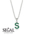 Inital Emerald Necklace - Chaya No. 6