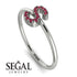 Initial Ruby Ring - Raegan No. 12