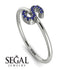 Initial Sapphire Ring - Raegan No. 15