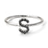 Initial Black Diamond Ring - Raegan No. 9