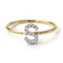 Two Tones Initial Diamond Ring - Raegan No. 17