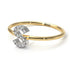 Two Tones Initial Diamond Ring - Raegan No. 17