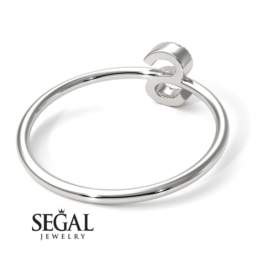 Initial Diamond Ring - Raegan No. 3