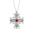 Jerusalem Ruby Cross Necklace - Elijah No. 12