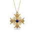 Jerusalem Sapphire Cross Necklace - Elijah No. 13