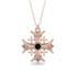 Jerusalem Black Diamond Cross Necklace - Elijah No. 8