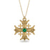 Jerusalem Emerald Cross Necklace - Elijah No. 4