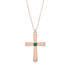Latin Emerald Cross Necklace - Tobias No. 5