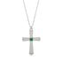Latin Emerald Cross Necklace - Tobias No. 6
