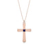 Latin Sapphire Cross Necklace - Tobias No. 14