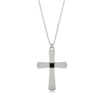 Latin Black Diamond Cross Necklace - Tobias No. 9 image 1