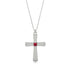 Latin Ruby Cross Necklace - Tobias No. 12