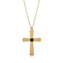 Latin Black Diamond Cross Necklace - Tobias No. 7 image 1