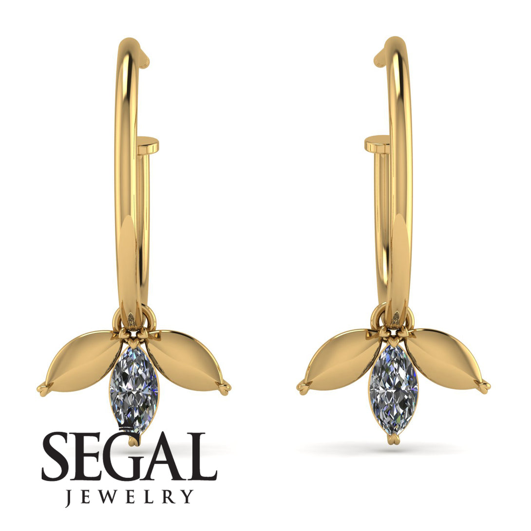 Leaves Diamond Earrings - Anika No. 1