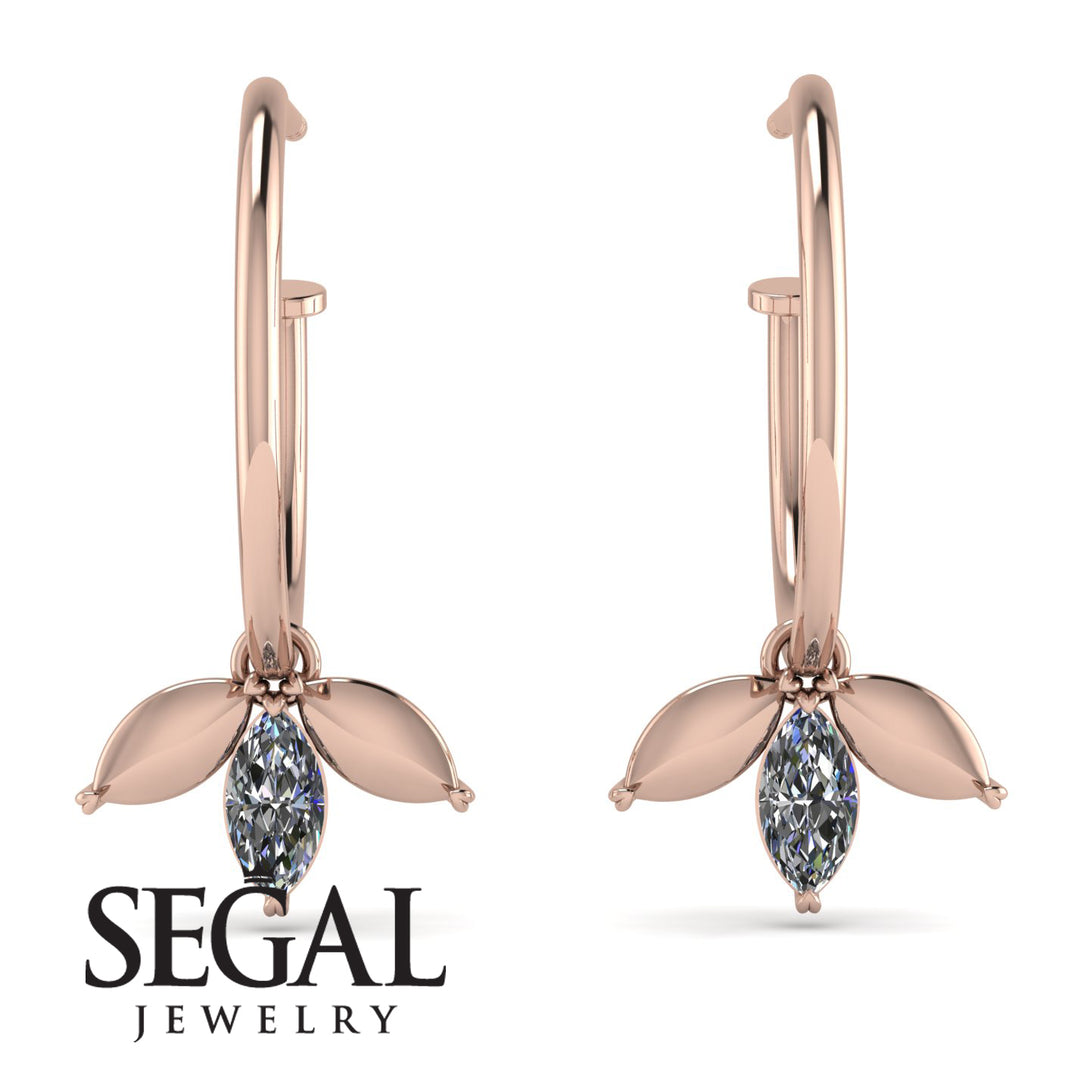 Leaves Diamond Earrings - Anika No. 2