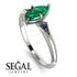 Marquise Emerald Geometrical Engagement Ring - Reese No. 66