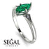 Marquise Emerald Geometrical Engagement Ring - Reese No. 6 image 3