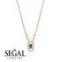Marquise Emerald Geometrical Necklace - Aleena No. 5