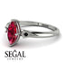 Marquise Ruby Geometrical Engagement Ring - Reese No. 42