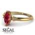 Marquise Ruby Geometrical Engagement Ring - Reese No. 10 image 2
