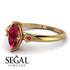 Marquise Ruby Geometrical Engagement Ring - Reese No. 55