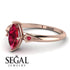 Marquise Ruby Geometrical Engagement Ring - Reese No. 56