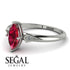 Marquise Ruby Geometrical Engagement Ring - Reese No. 12 image 2