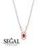 Marquise Ruby Geometrical Necklace - Aleena No. 11