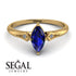 Marquise Sapphire Geometrical Engagement Ring - Reese No. 13 image 10