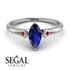 Marquise Sapphire Geometrical Engagement Ring - Reese No. 60 image 10