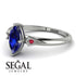 Marquise Sapphire Geometrical Engagement Ring - Reese No. 60 image 2