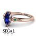 Marquise Sapphire Geometrical Engagement Ring - Reese No. 29 image 2