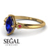 Marquise Sapphire Geometrical Engagement Ring - Reese No. 58 image 2